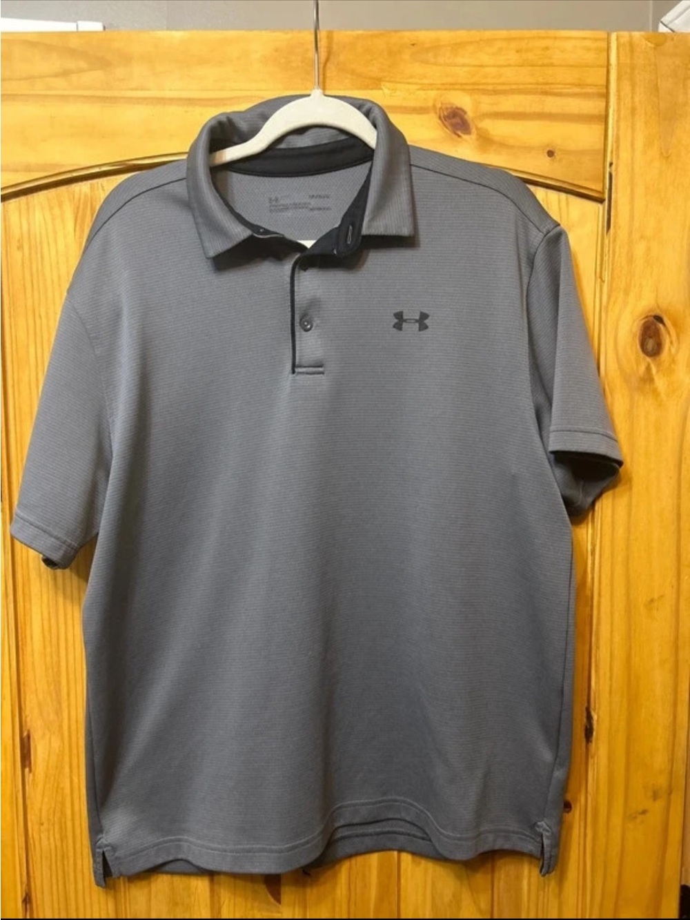 Under Armour Men's Charcoal Gray Performance Polo